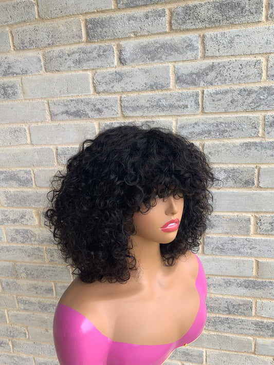 SA luxury curls with bangs